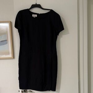 Talbots Classic Black Midi Dress